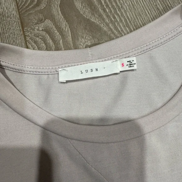 Anthropologie Lush Dusty Lavender Soft Knotted Tee - Picture 2 of 5